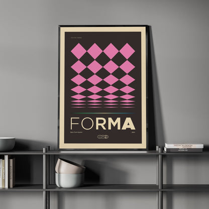 「FORMA」アブストラクトポスター01 - Ink Jp