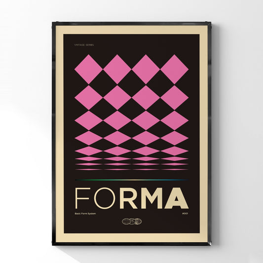 「FORMA」アブストラクトポスター01 - Ink Jp