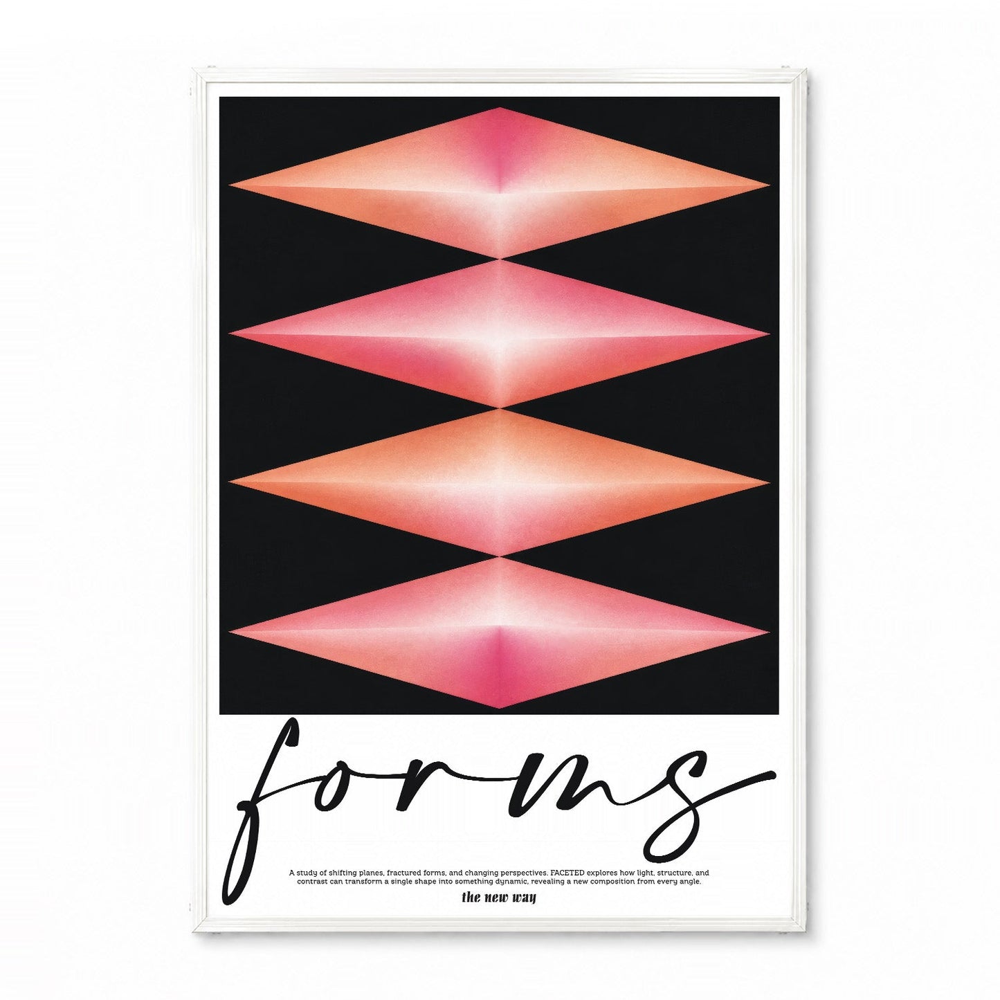 「forms / the new way」アブストラクトアートポスター - Ink Jp