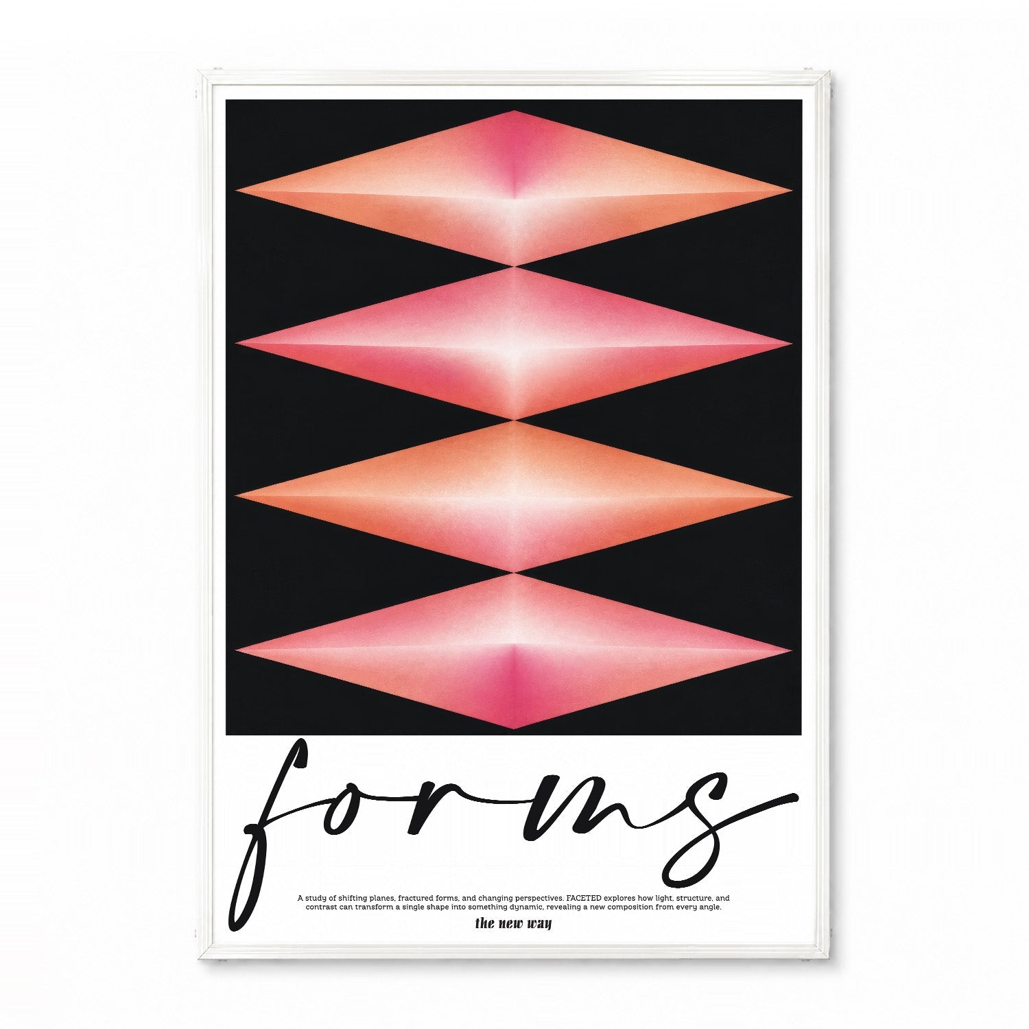 「forms / the new way」アブストラクトアートポスター - Ink Jp
