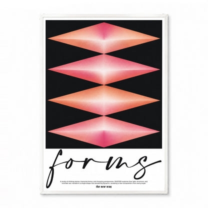 「forms / the new way」アブストラクトアートポスター - Ink Jp