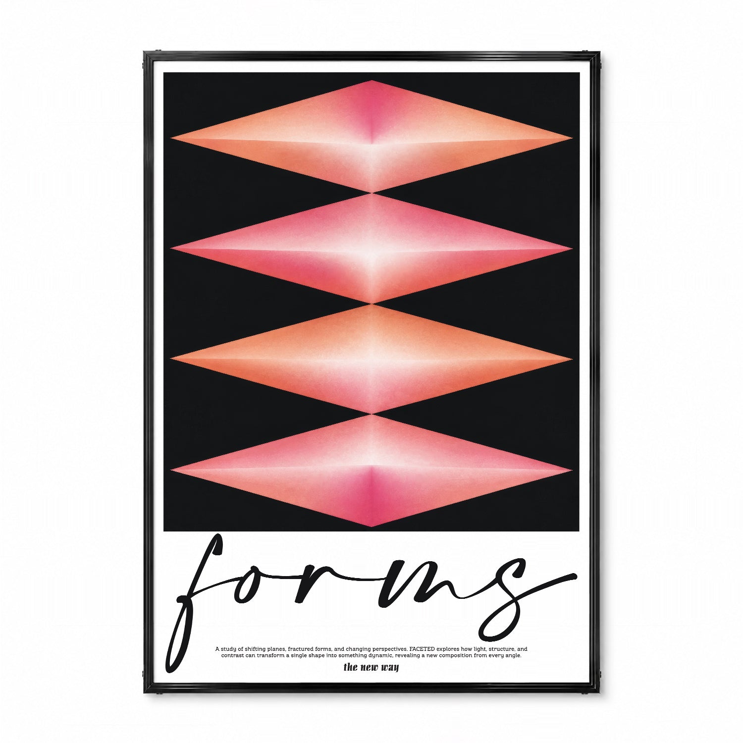 「forms / the new way」アブストラクトアートポスター - Ink Jp