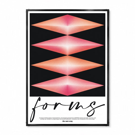 「forms / the new way」アブストラクトアートポスター - Ink Jp