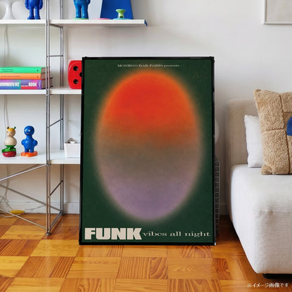 「FUNK vibes all night」ミュージックイベントポスター - Ink Jp