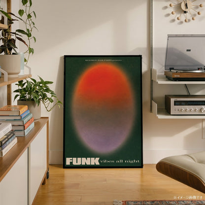「FUNK vibes all night」ミュージックイベントポスター - Ink Jp