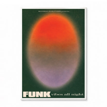 「FUNK vibes all night」ミュージックイベントポスター - Ink Jp