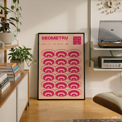 「GEOMETRY Abstraction 2025」グラフィックアートポスター - Ink Jp