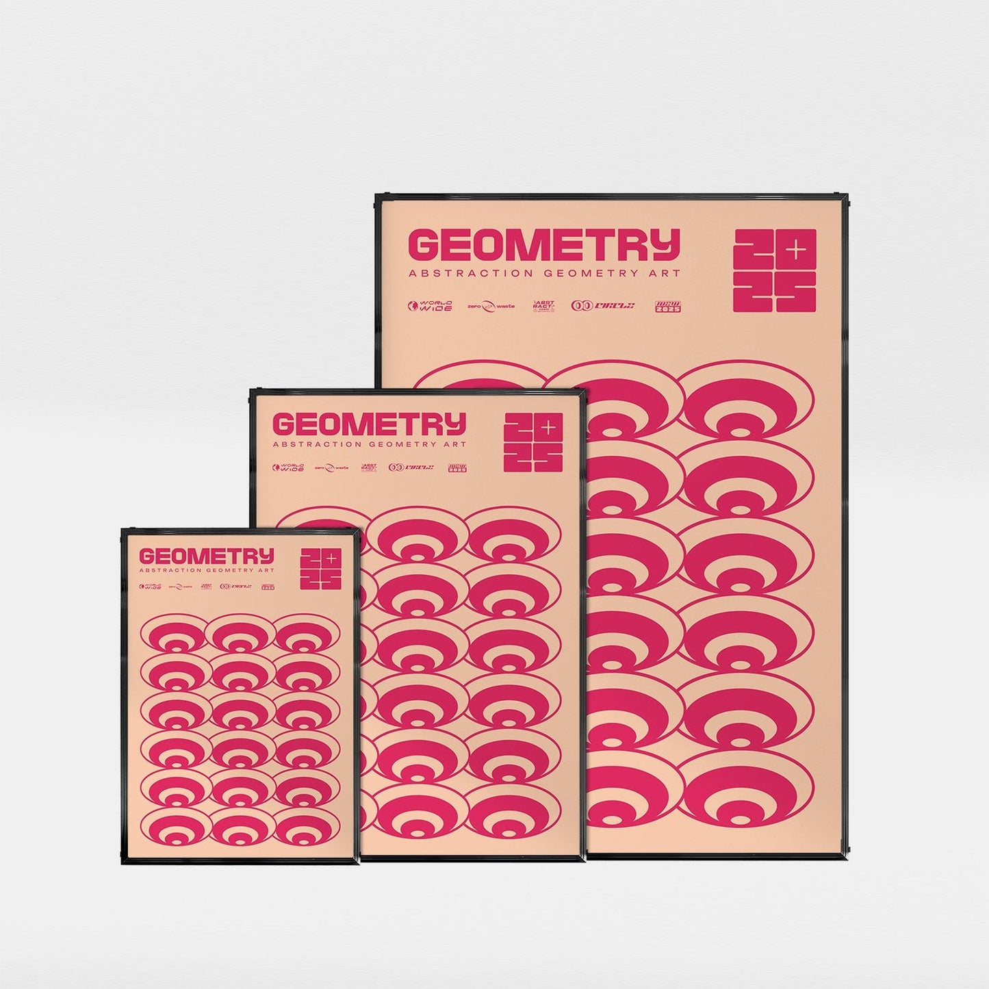 「GEOMETRY Abstraction 2025」グラフィックアートポスター - Ink Jp