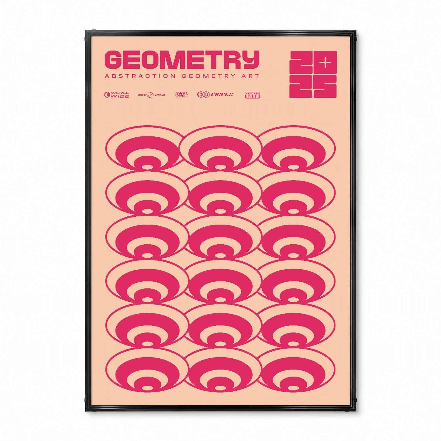 「GEOMETRY Abstraction 2025」グラフィックアートポスター - Ink Jp
