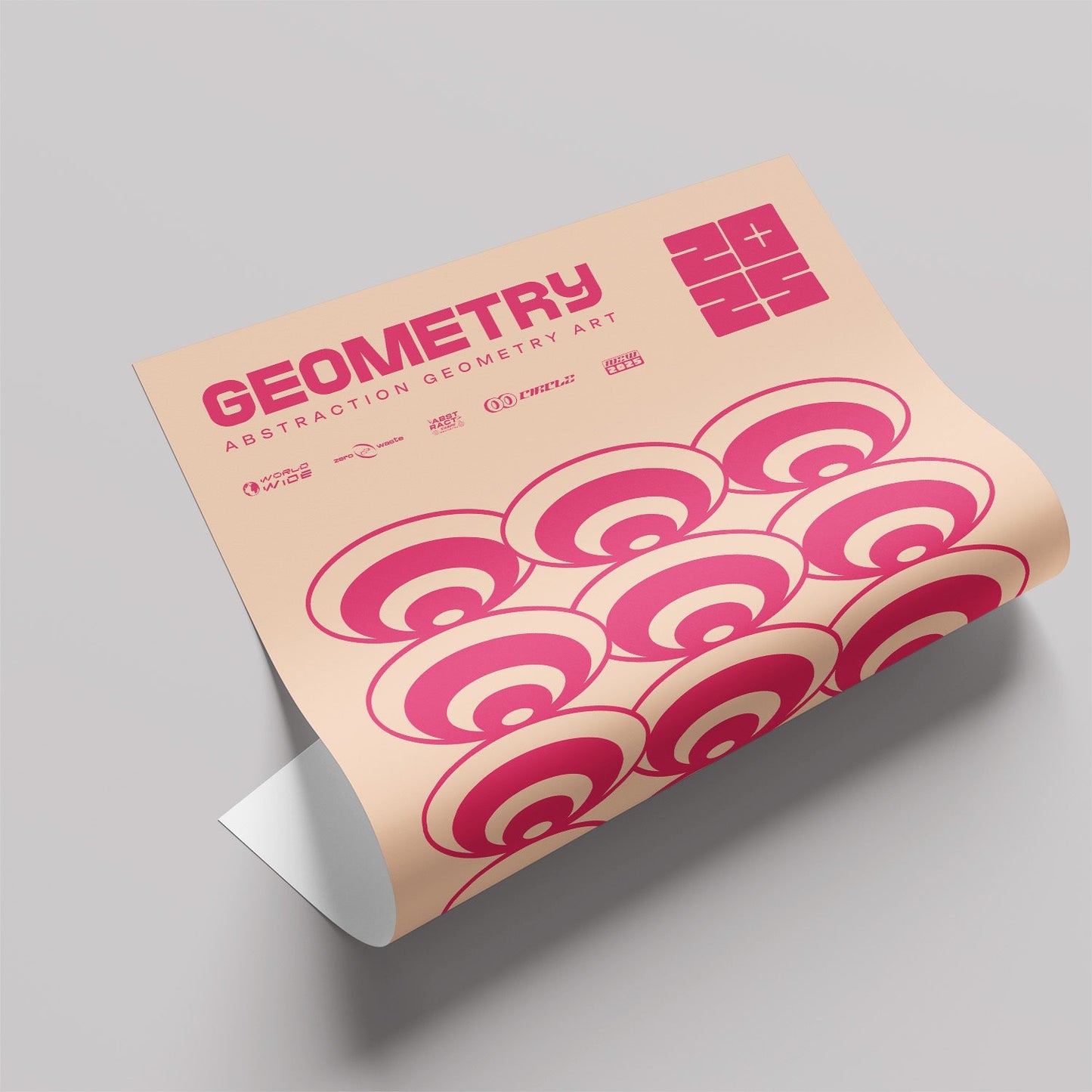 「GEOMETRY Abstraction 2025」グラフィックアートポスター - Ink Jp