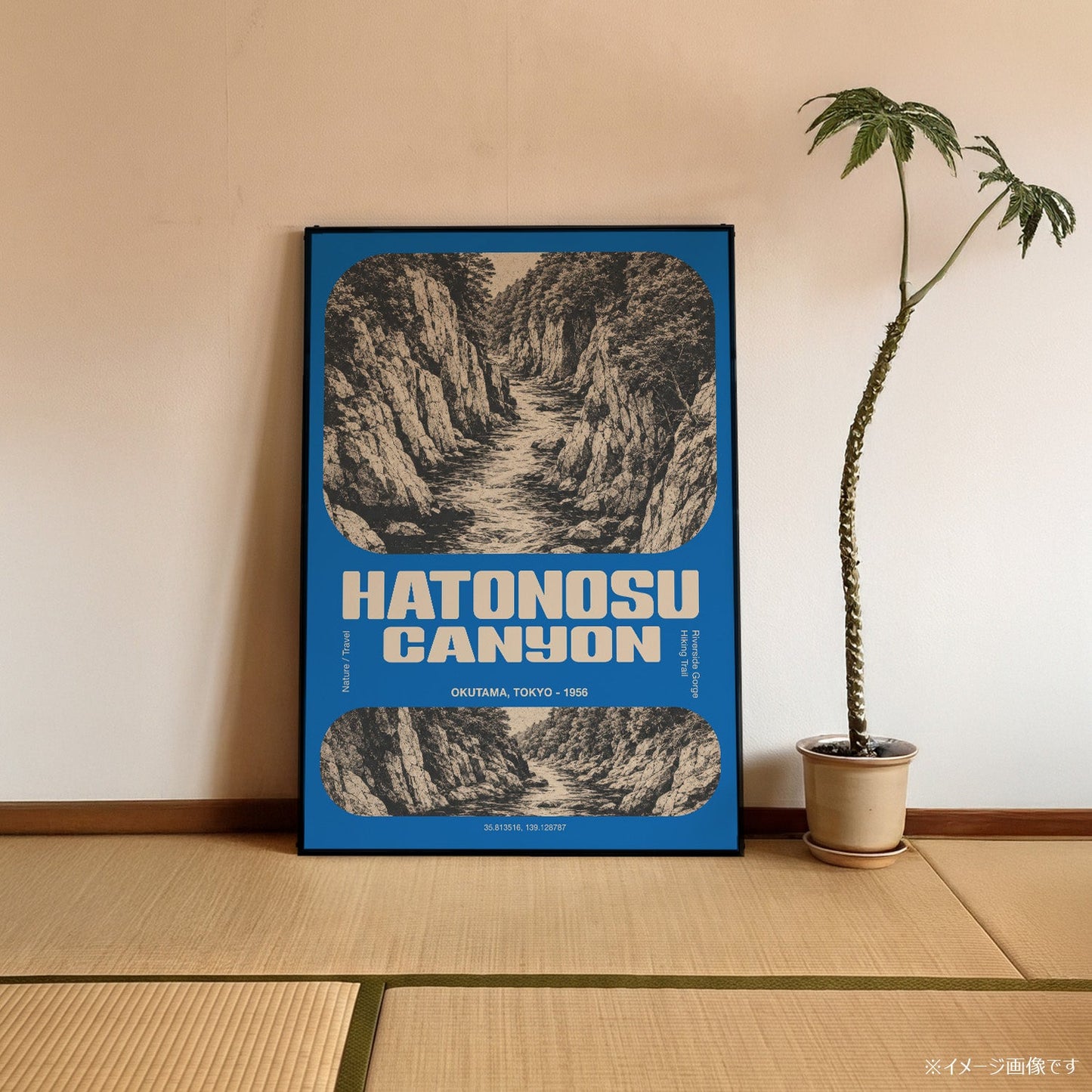 「HATONOSU CANYON」ヴィンテージトラベルポスター - Ink Jp