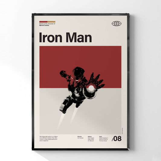 「アイアンマン」ミニマリストアートポスター II - Ink Jp