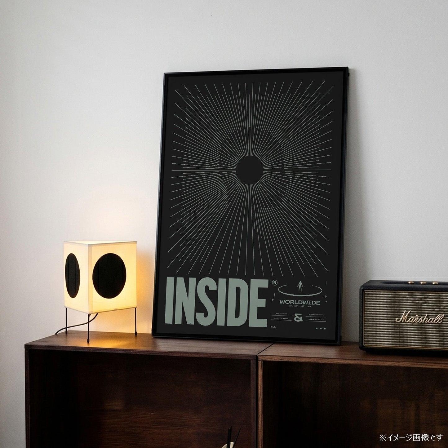 「INSIDE Worldwide Sunburst」グラフィックアートポスター - Ink Jp