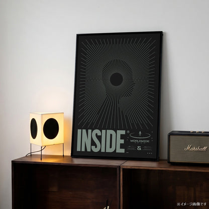 「INSIDE Worldwide Sunburst」グラフィックアートポスター - Ink Jp