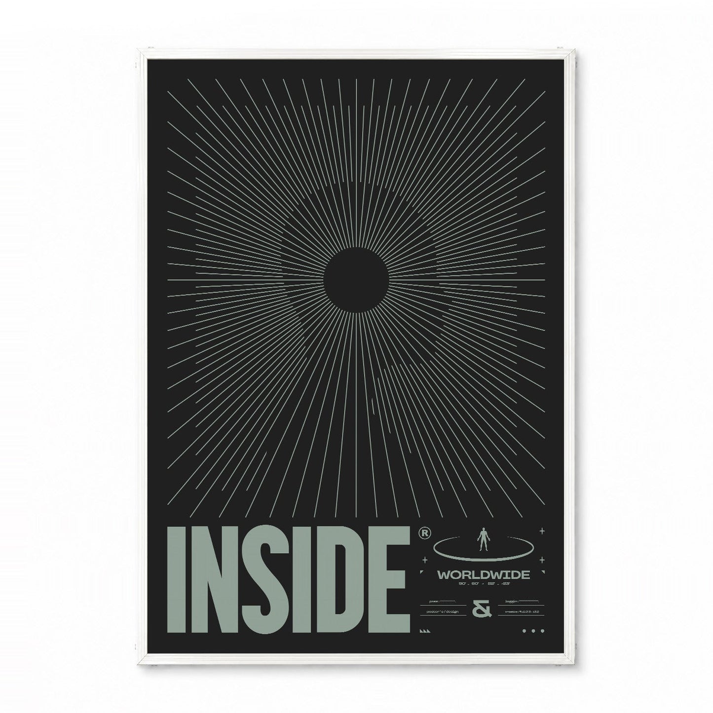 「INSIDE Worldwide Sunburst」グラフィックアートポスター - Ink Jp