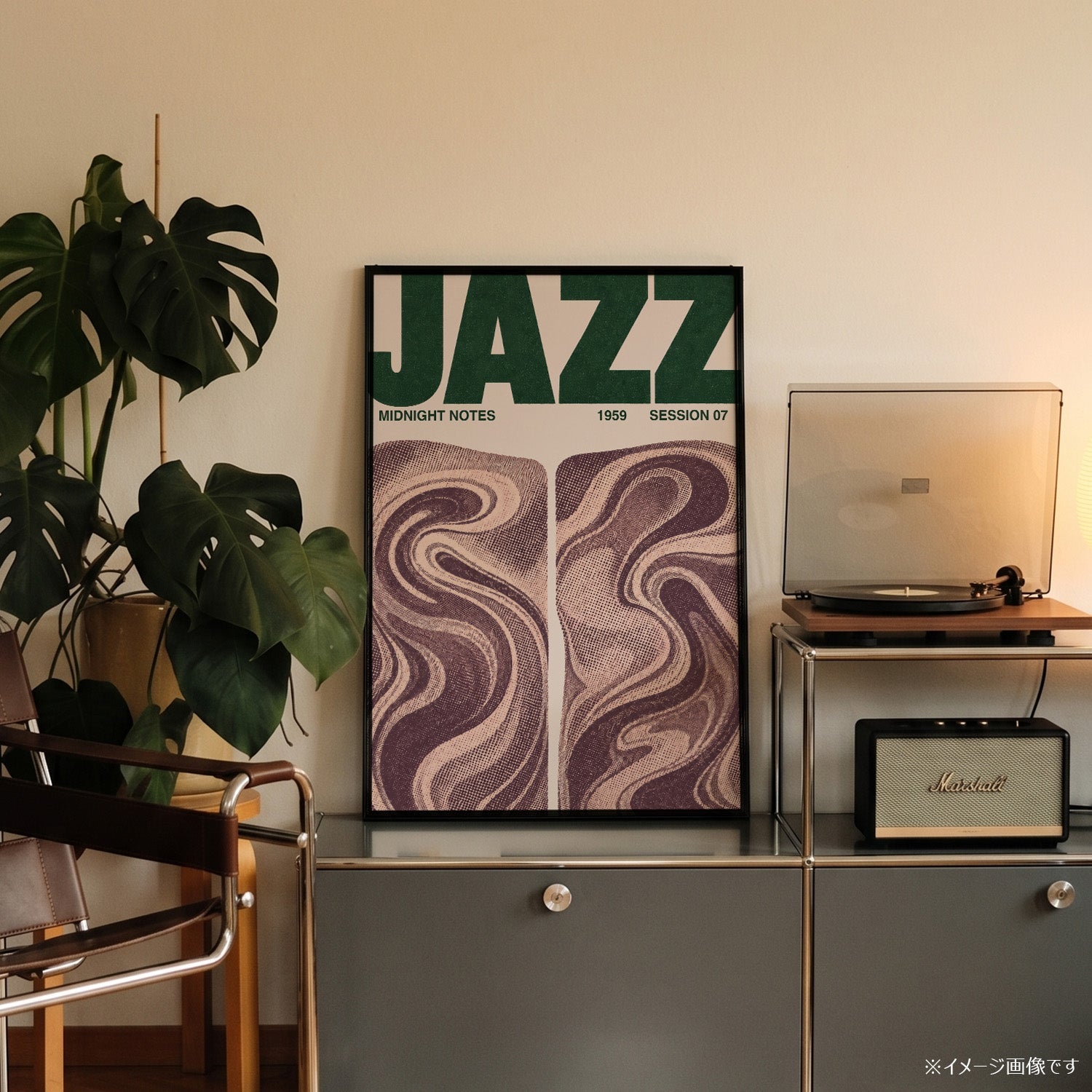 「JAZZ Midnight Notes」ミュージックイベントポスター - Ink Jp