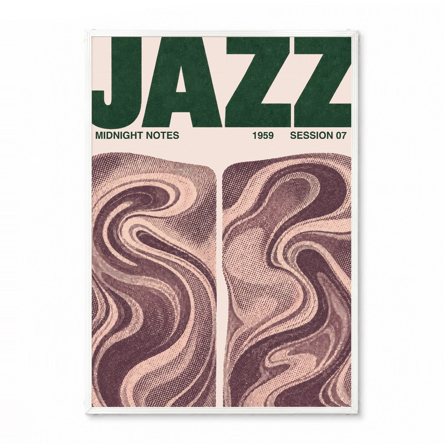 「JAZZ Midnight Notes」ミュージックイベントポスター - Ink Jp