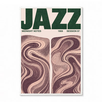 「JAZZ Midnight Notes」ミュージックイベントポスター - Ink Jp
