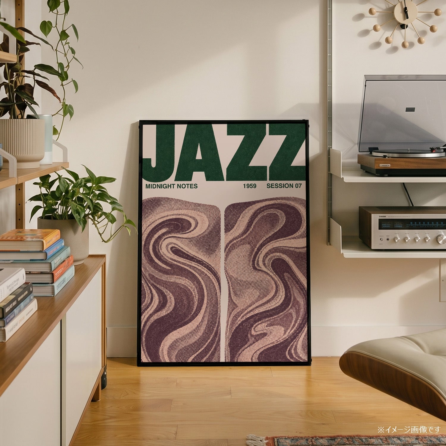 「JAZZ Midnight Notes」ミュージックイベントポスター - Ink Jp