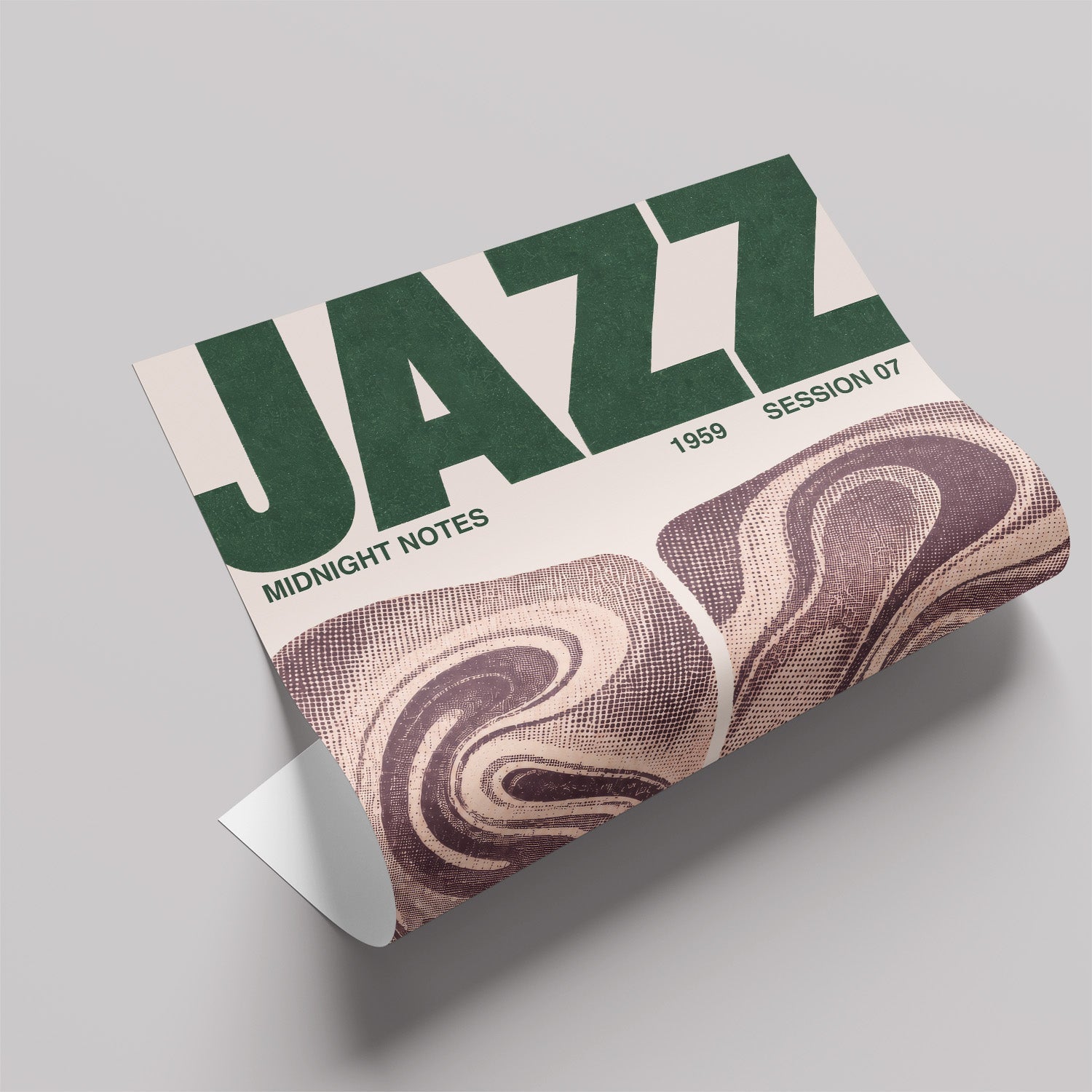 「JAZZ Midnight Notes」ミュージックイベントポスター - Ink Jp