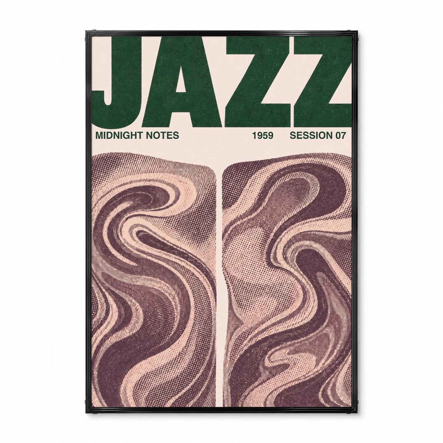 「JAZZ Midnight Notes」ミュージックイベントポスター - Ink Jp