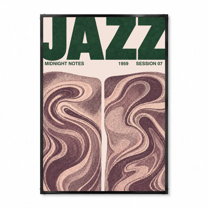 「JAZZ Midnight Notes」ミュージックイベントポスター - Ink Jp