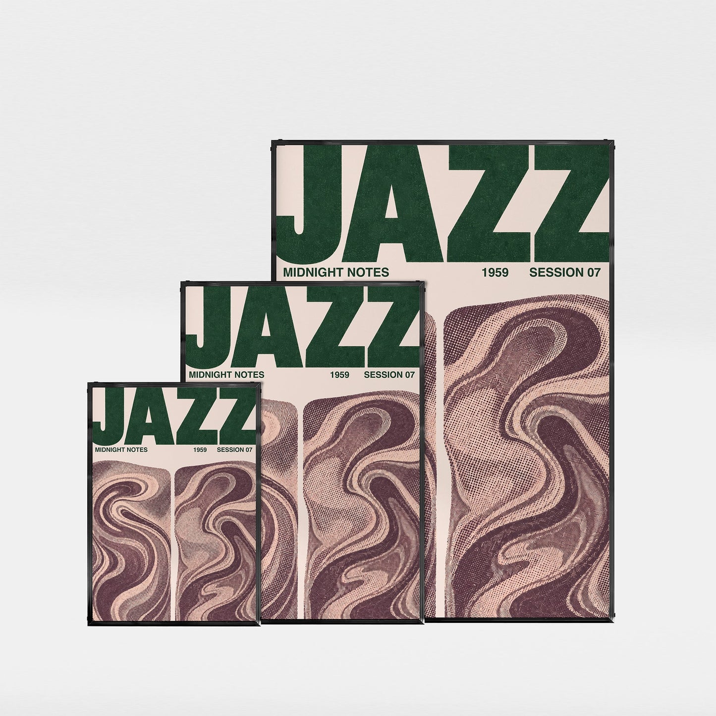 「JAZZ Midnight Notes」ミュージックイベントポスター - Ink Jp