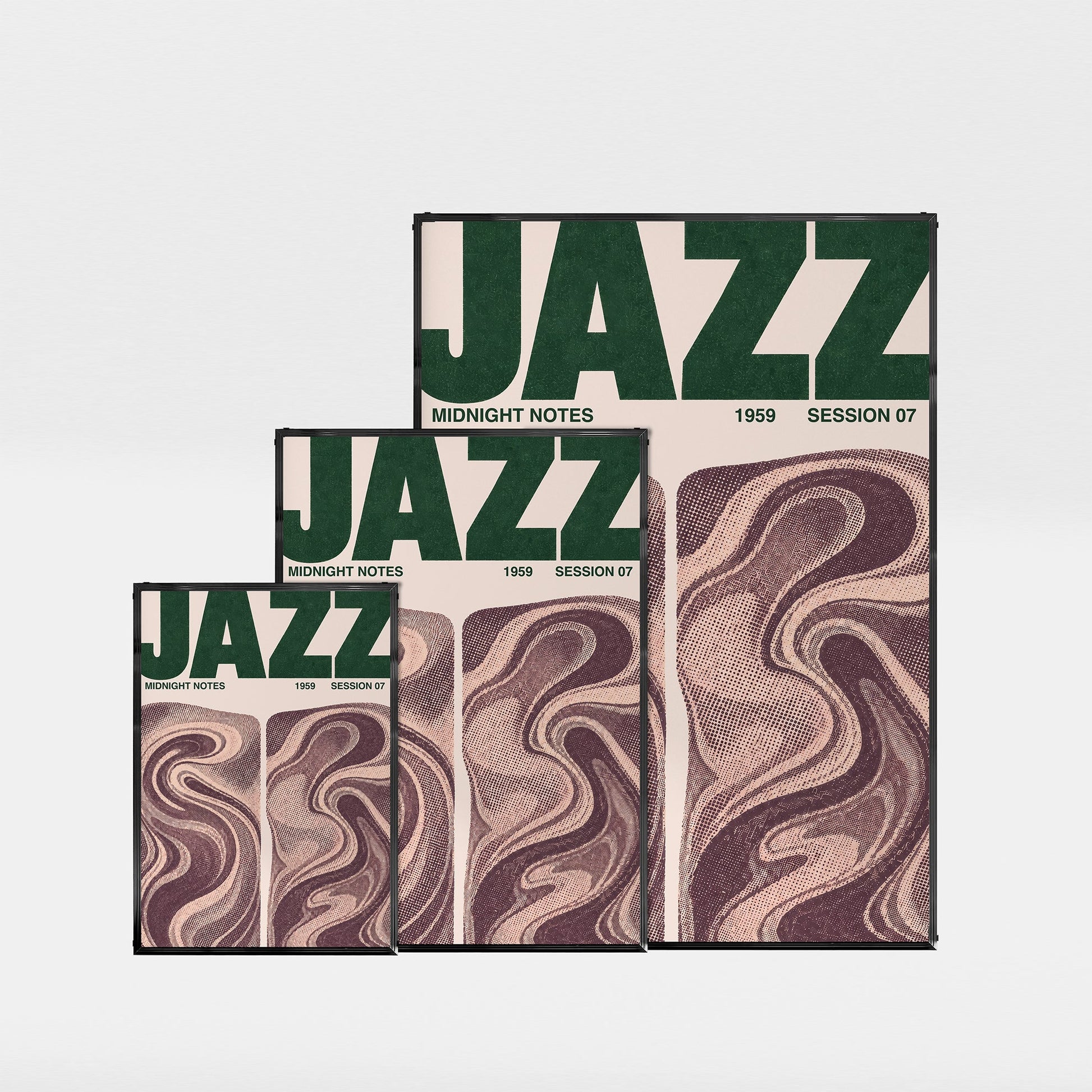 「JAZZ Midnight Notes」ミュージックイベントポスター - Ink Jp