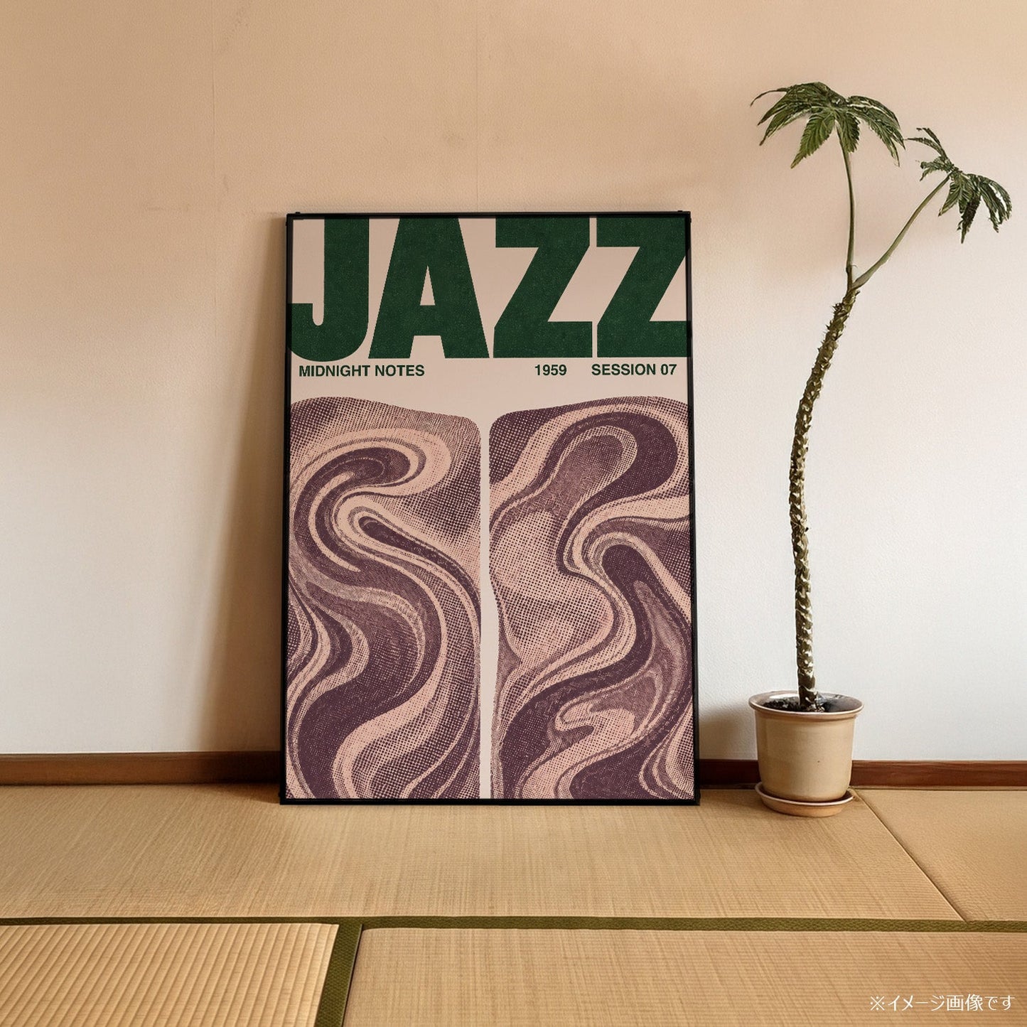 「JAZZ Midnight Notes」ミュージックイベントポスター - Ink Jp