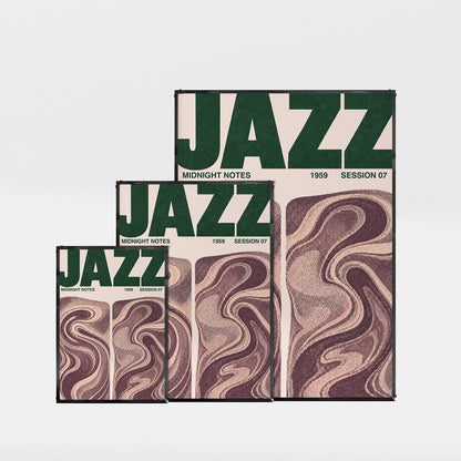 「JAZZ Midnight Notes」ミュージックイベントポスター - Ink Jp