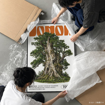 「JOMON SUGI」ネイチャーサイエンスアートポスター - Ink Jp