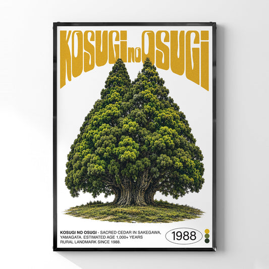 「KOSUGI NO OSUGI」ネイチャーサイエンスアートポスター - Ink Jp