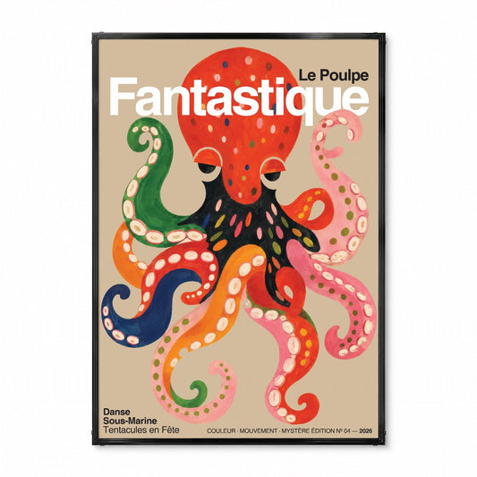 「LE POULPE FANTASTIQUE」グラフィックアートポスター - Ink Jp