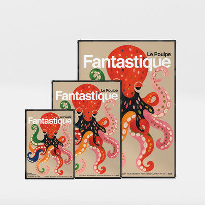 「LE POULPE FANTASTIQUE」グラフィックアートポスター - Ink Jp