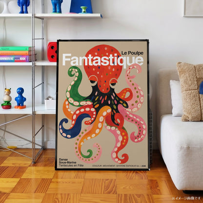 「LE POULPE FANTASTIQUE」グラフィックアートポスター - Ink Jp