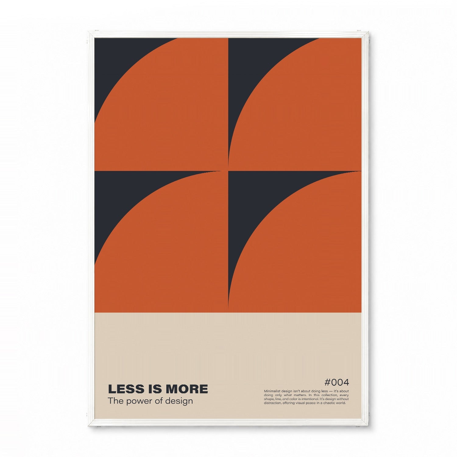ミニマル「LESS IS MORE」デザインポスター004 - Ink Jp