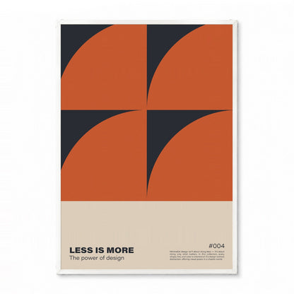 ミニマル「LESS IS MORE」デザインポスター004 - Ink Jp