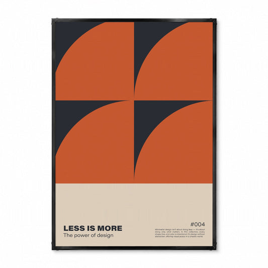 ミニマル「LESS IS MORE」デザインポスター004 - Ink Jp