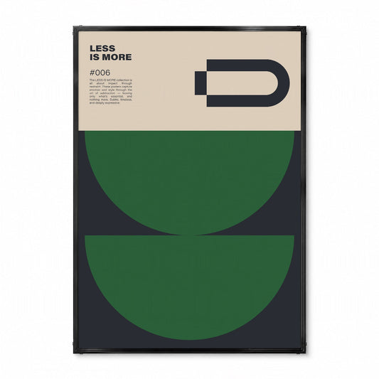 ミニマル「LESS IS MORE」デザインポスター006 - Ink Jp
