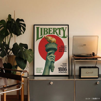 「LIBERTY」ヴィンテージグラフィックアートポスター - Ink Jp