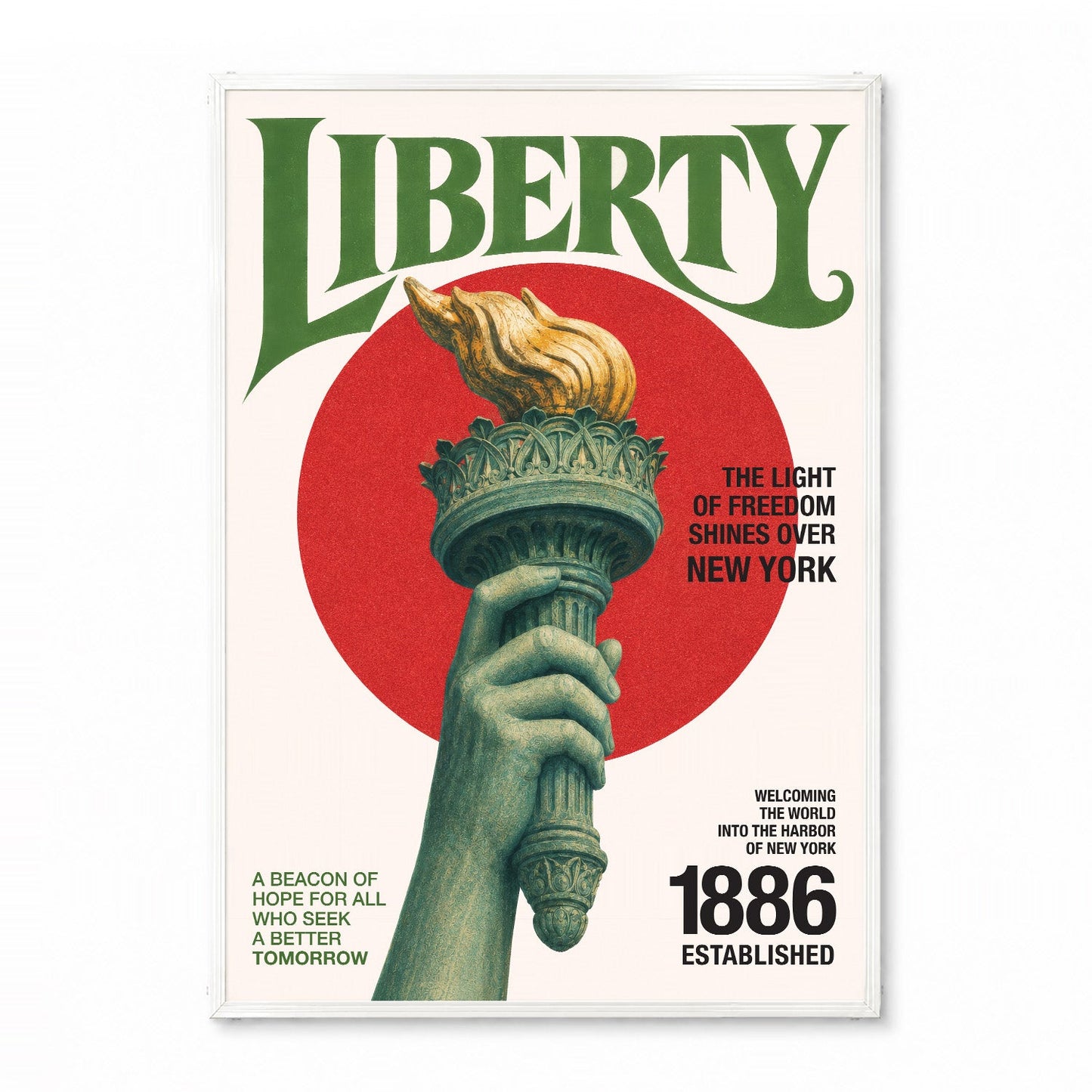「LIBERTY」ヴィンテージグラフィックアートポスター - Ink Jp