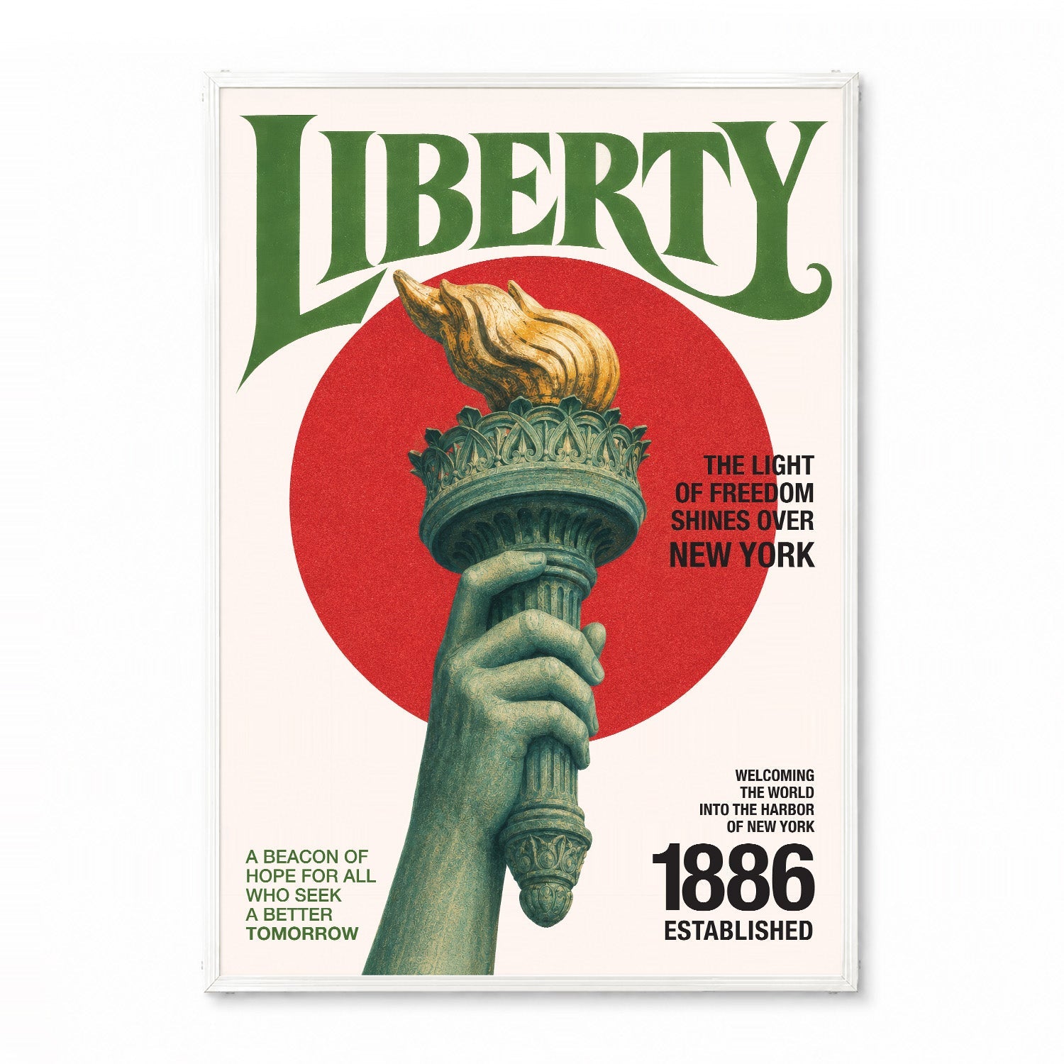 「LIBERTY」ヴィンテージグラフィックアートポスター - Ink Jp