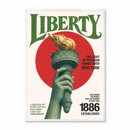 「LIBERTY」ヴィンテージグラフィックアートポスター - Ink Jp