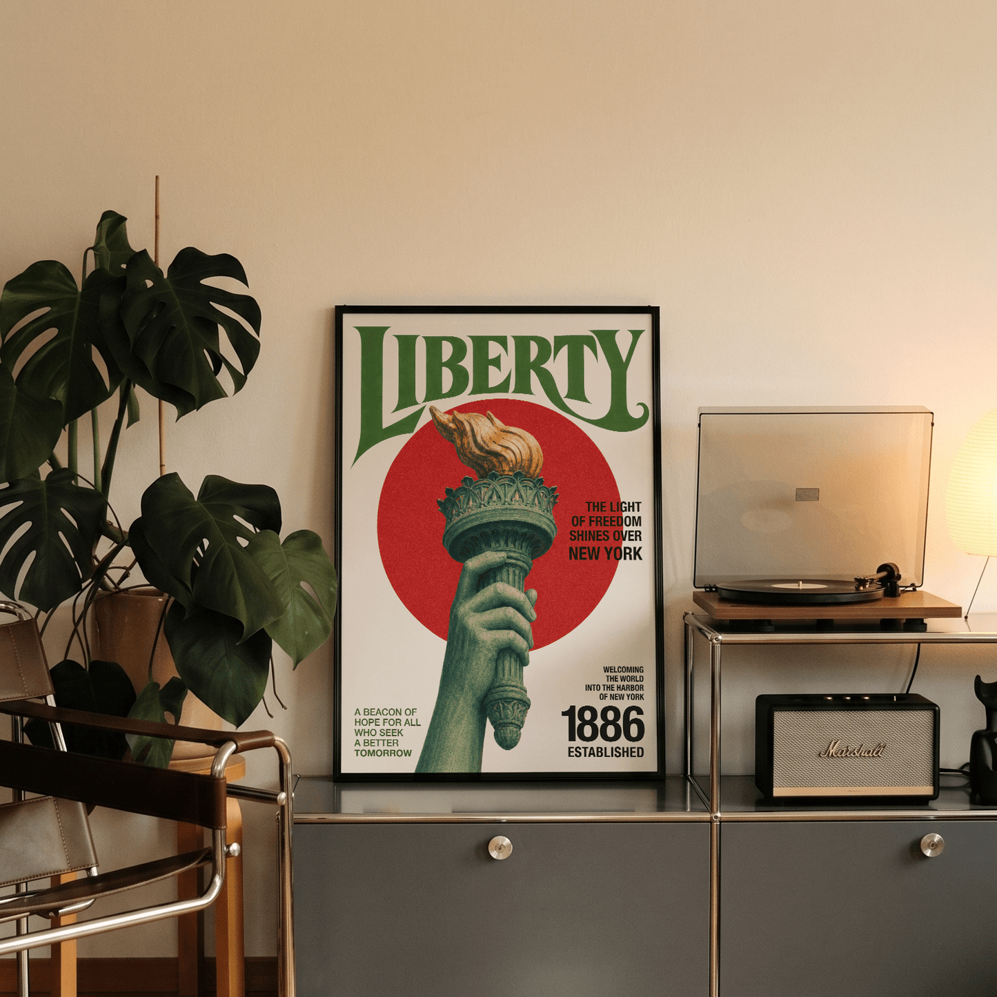 「LIBERTY」ヴィンテージグラフィックアートポスター - Ink Jp