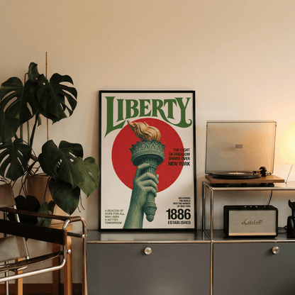 「LIBERTY」ヴィンテージグラフィックアートポスター - Ink Jp