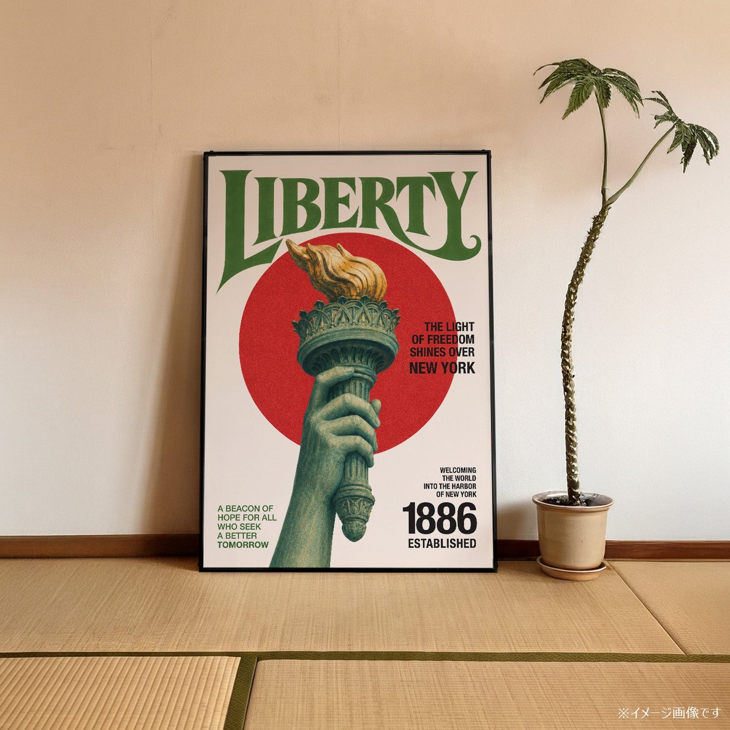 「LIBERTY」ヴィンテージグラフィックアートポスター - Ink Jp