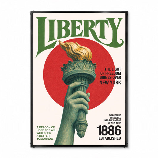 「LIBERTY」ヴィンテージグラフィックアートポスター - Ink Jp