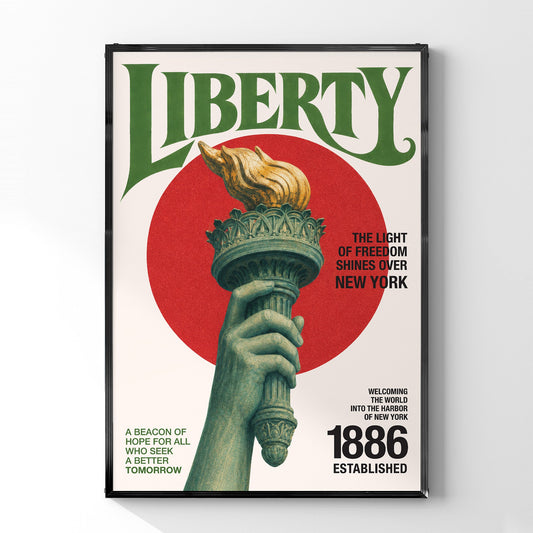 「LIBERTY」ヴィンテージグラフィックアートポスター - Ink Jp