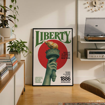 「LIBERTY」ヴィンテージグラフィックアートポスター - Ink Jp