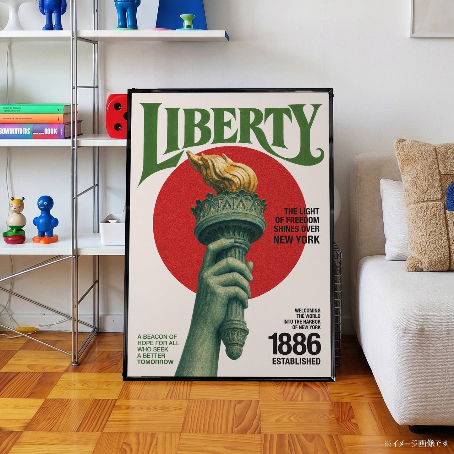 「LIBERTY」ヴィンテージグラフィックアートポスター - Ink Jp